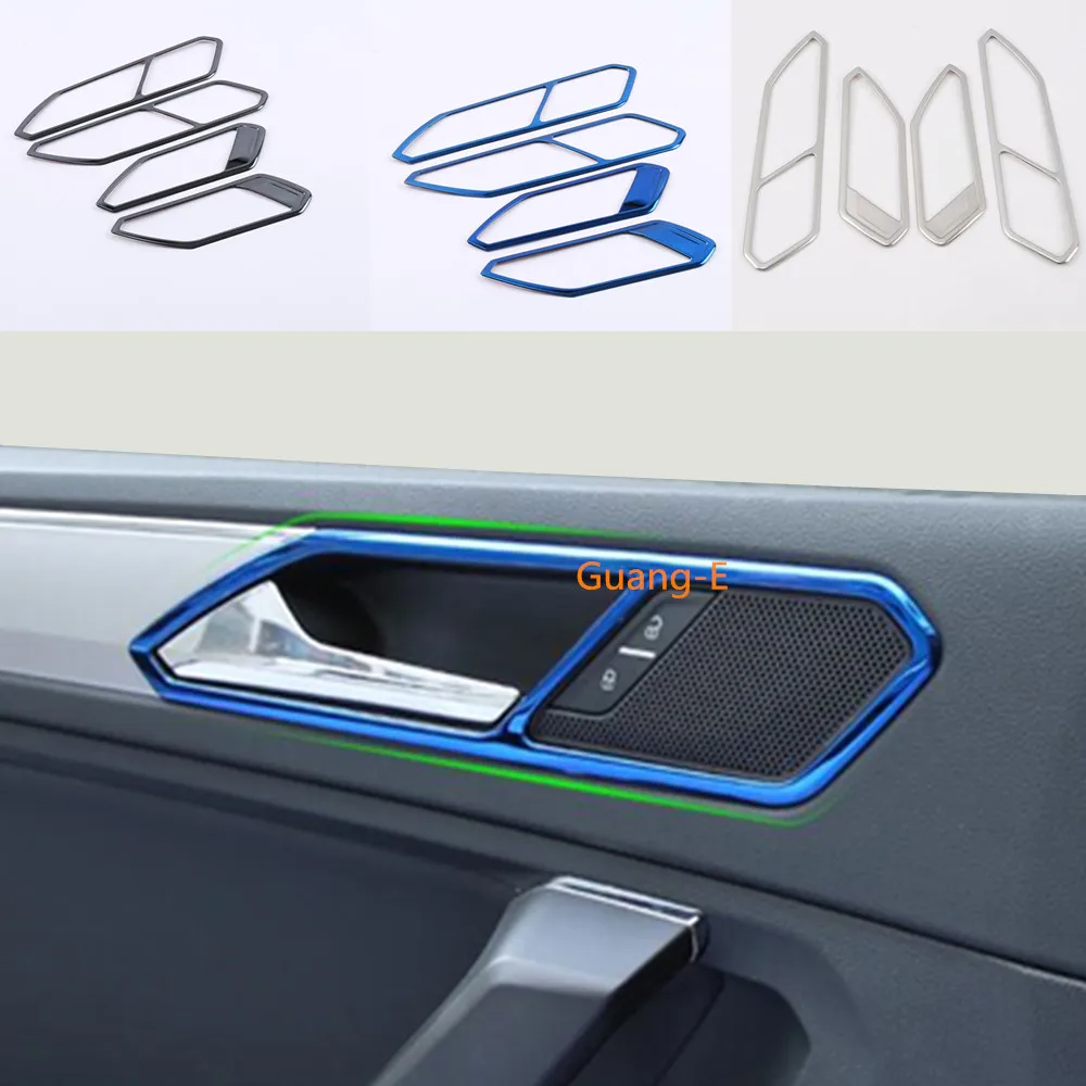 Автомобильная крышка палка отделка двери внутренняя ручка чаша рамка подлокотник поручень для Volkswagen VW TiguanL Tiguan L MK2