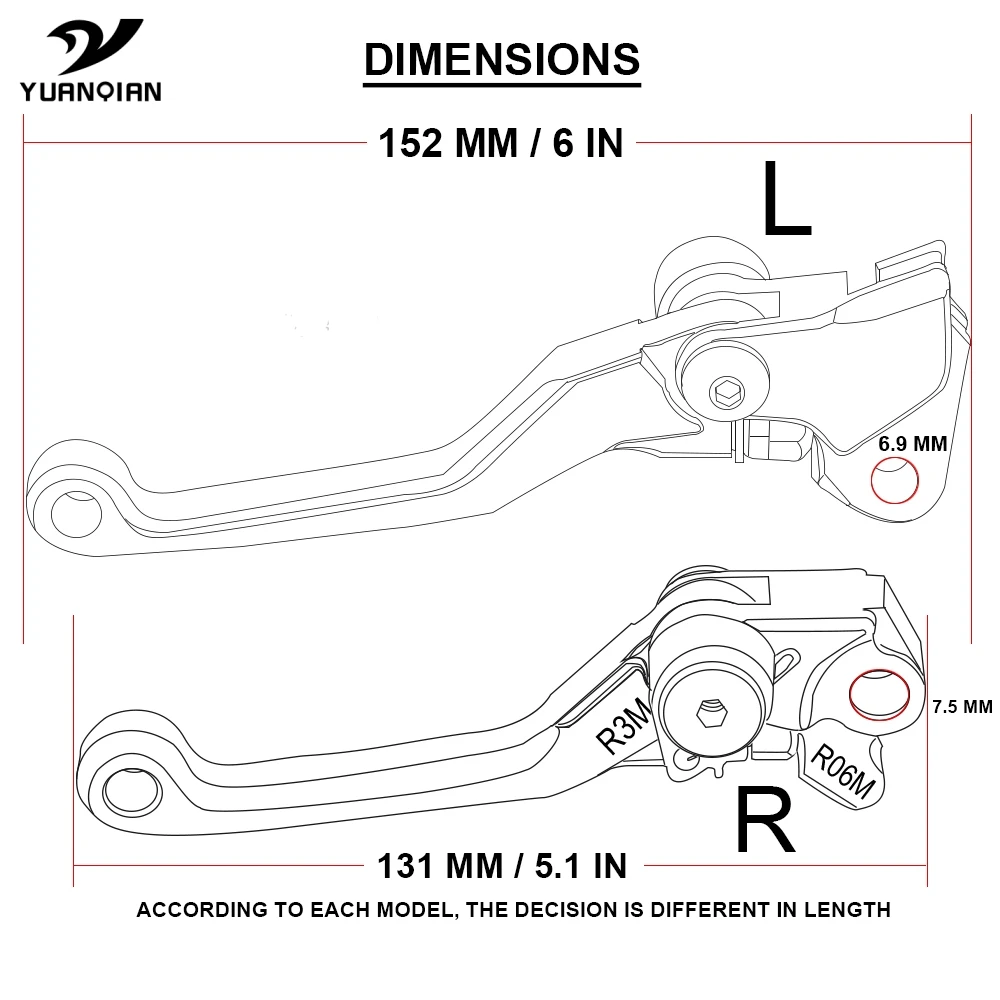 Поворотные складные рычаги тормозной муфты для мотоциклов SUZUKI RMZ250 RMZ 250 2005 2016 2015