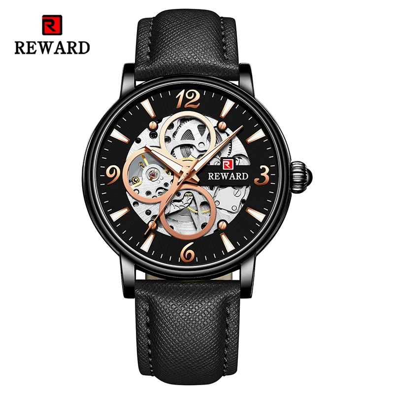 Reward New Luxury Men's Watch Automatic Mechanical Wristwatch for Men Waterproof Sport Wrist Watch