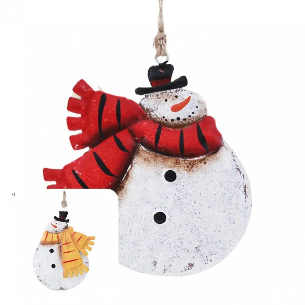 Новинка снеговик с красным шарфом рождественская подвеска Рождественское