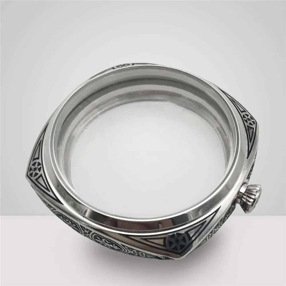 

Replacement 47MM Polished Stainless Steel Watch Case for 6497/6498 Watch Movement Repair Parts