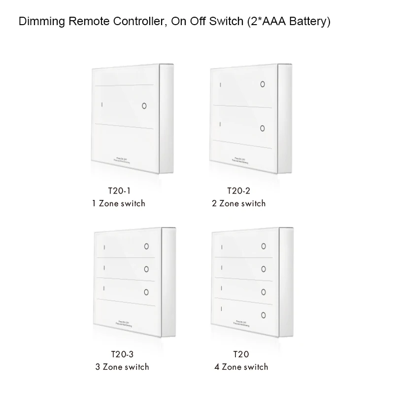

86 настенная сенсорная панель постоянного тока 3 в 2,4 г радиочастотный приглушаемый беспроводной пульт дистанционного управления 1-4 зоны для...
