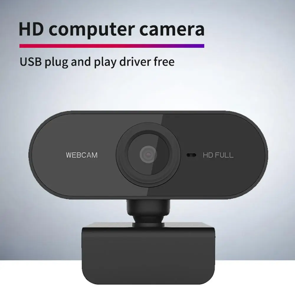 

1080P 720p 480p HD Webcam with Mic Rotatable PC Desktop Web Camera Cam Mini Computer WebCamera Cam Video Recording Work