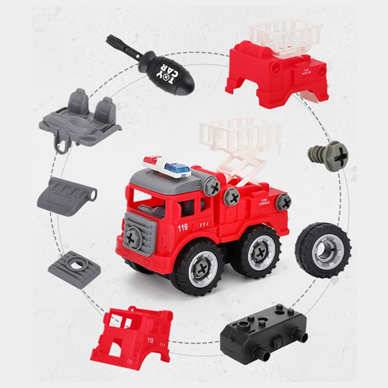 

Nut Disassembly Loading Unloading Engineering Truck Excavator Bulldozer Kids Screw Boys Creative Tool Education Toys Car Model