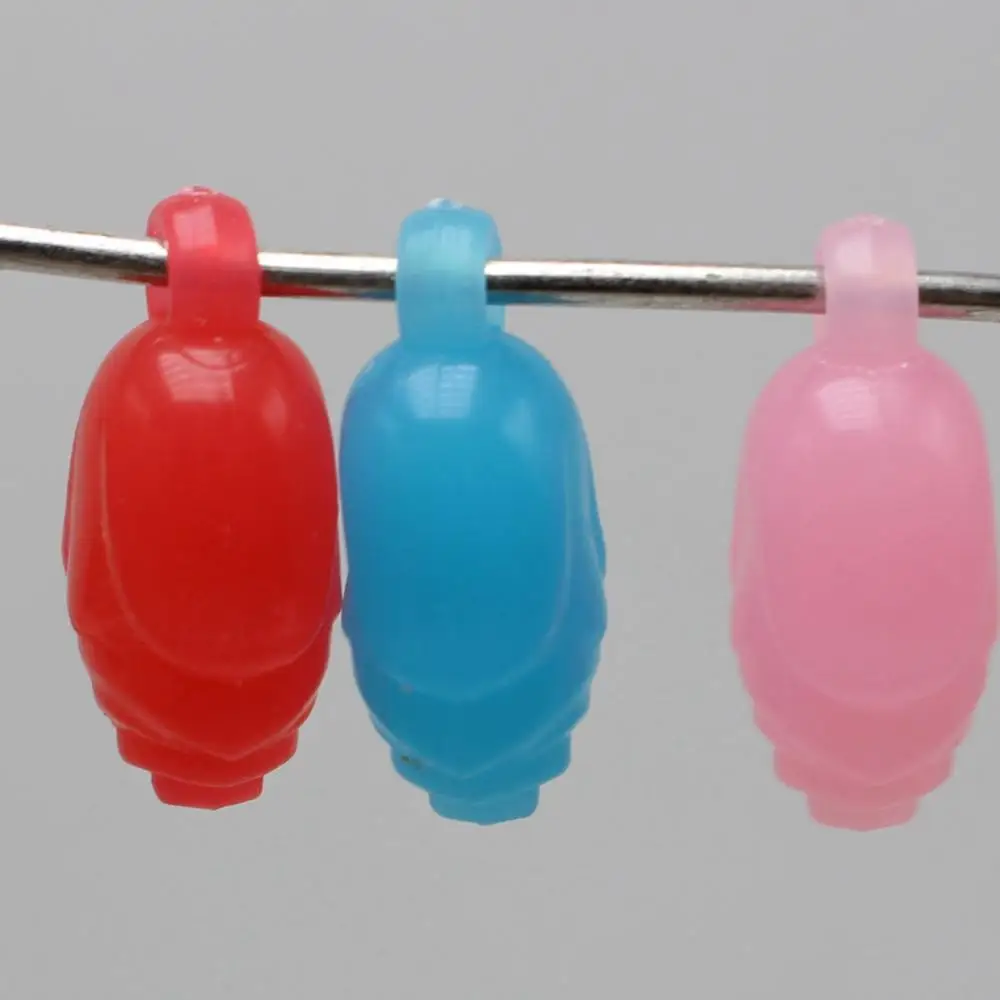 

50 Mixed Jelly Color Acrylic Flower Bud Pendants 21X12mm