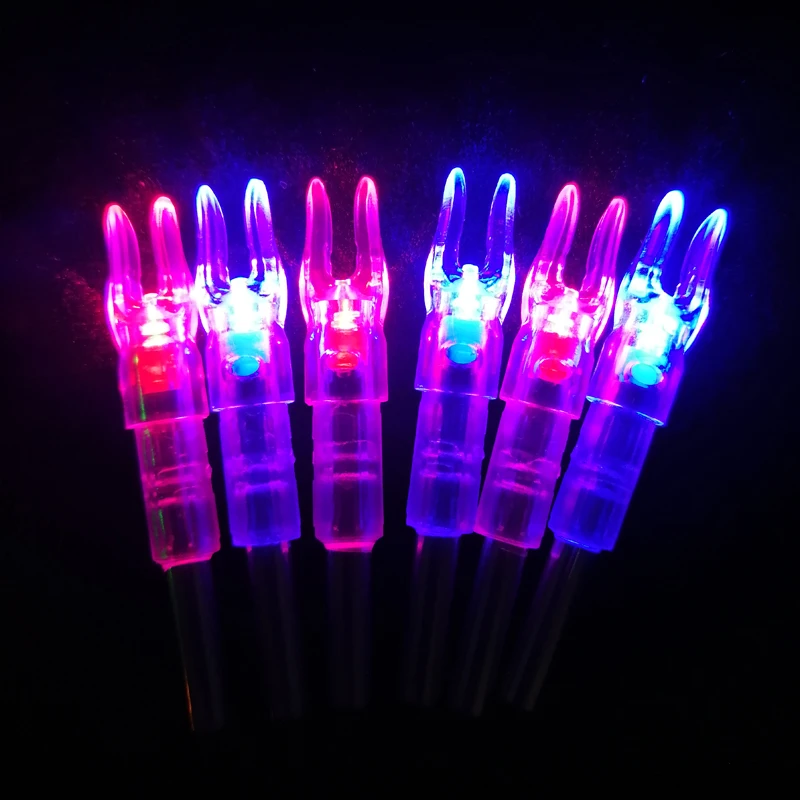 6/9 PCS Archery LED Lighted Nocks Suitable For Any Internal Diameter 6.2MM Arrow Hunting Accessories | Спорт и развлечения