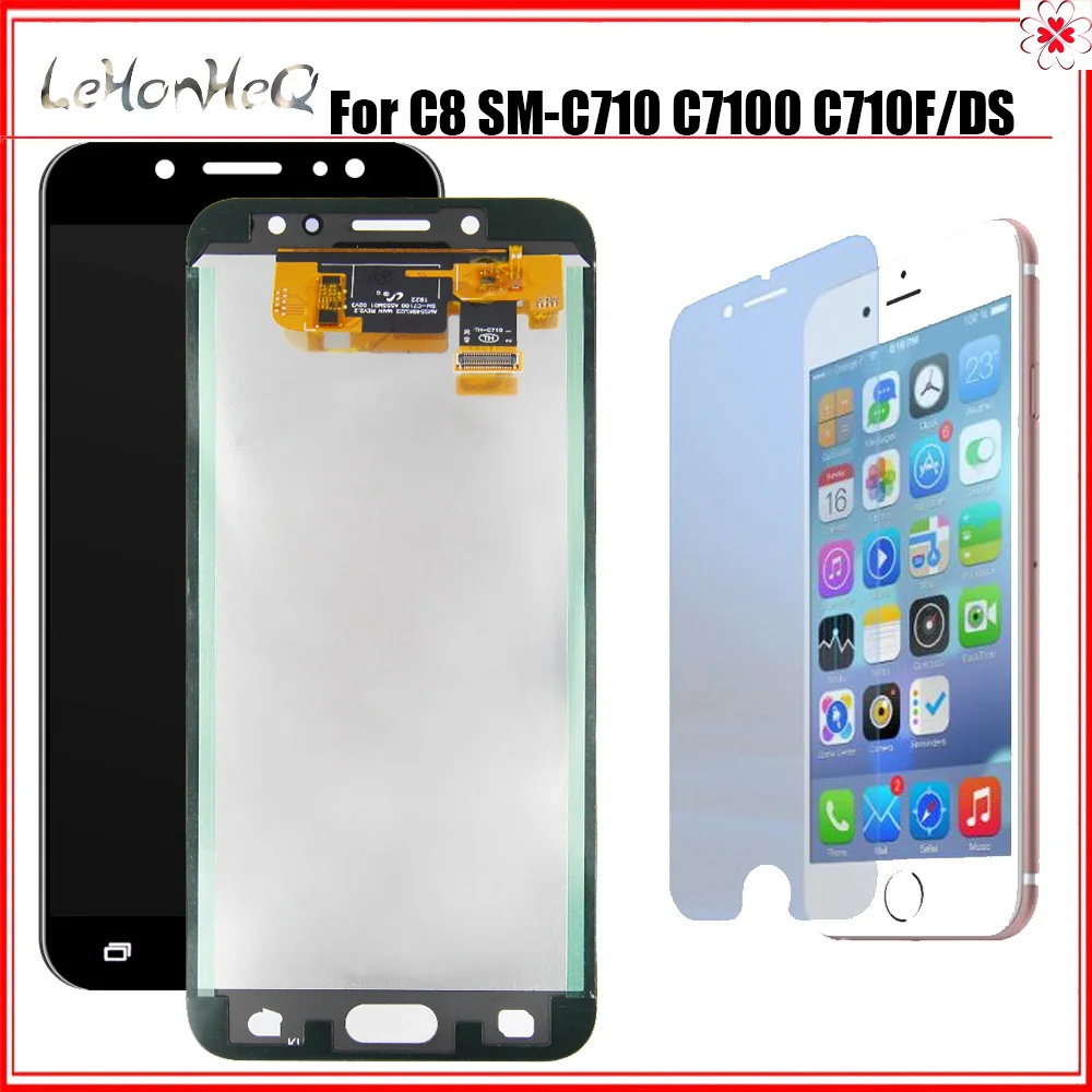 Tft Lcd для Samsung Galaxy C8 C7100 C710f дисплей сенсорный экран дигитайзер сборка замена