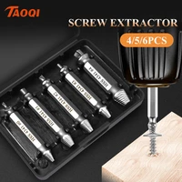 456 pcs damaged screw extractor stripped broken screw bolt drill bit set remover extractor easily take out demolition tools