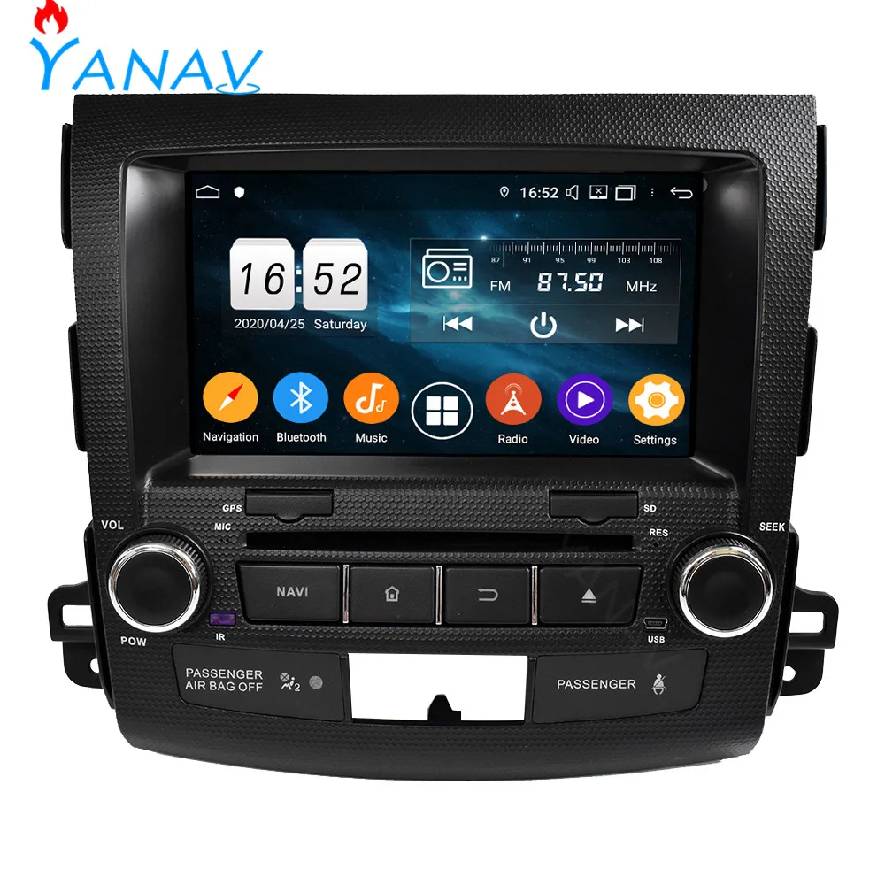 

Автомагнитола 2DIN Android стерео приемник для Mitsubishi Outlander 2006-2012 сенсорный Автомобильный GPS навигатор видео мультимедийный плеер