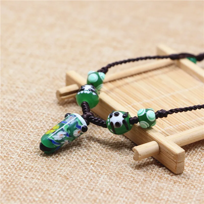 

Handmade necklace, female clavicle chain, Japanese style glass carp flag Tianzhu necklace couple necklace birthday gifts