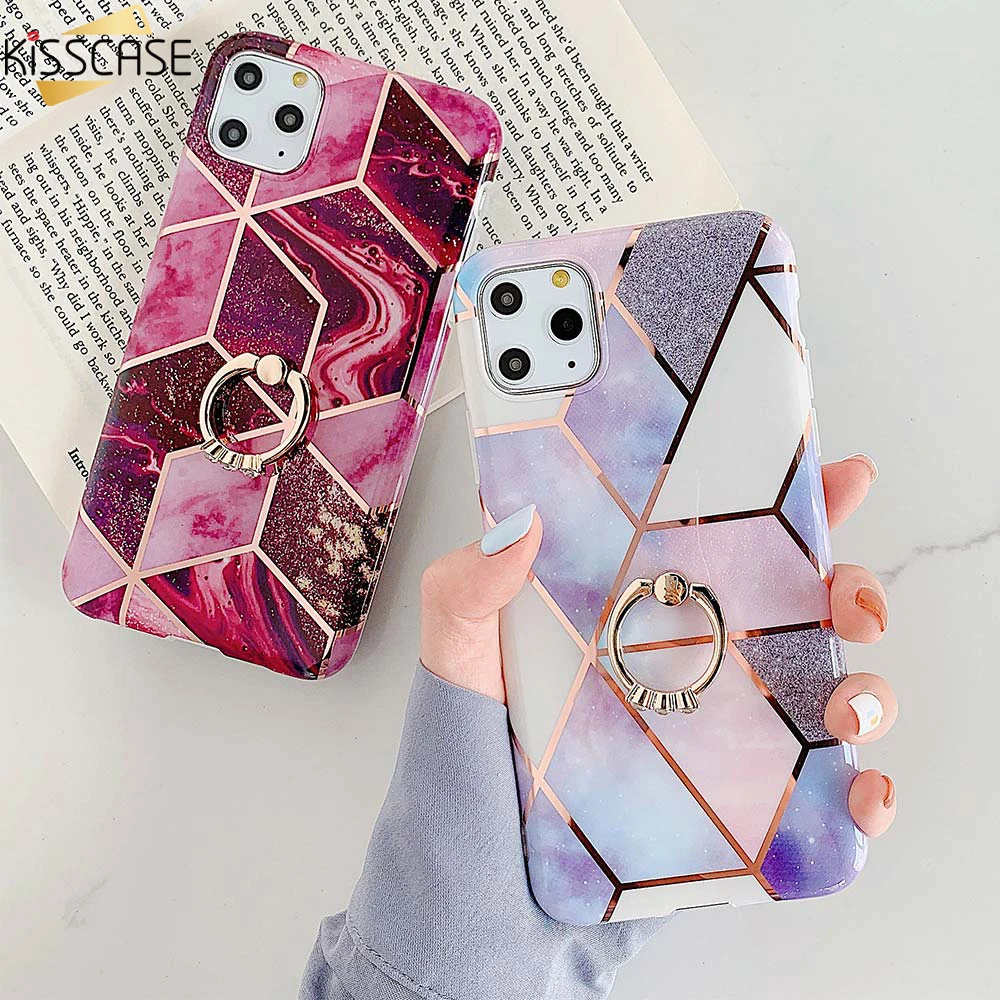 Чехол KISS мраморный чехол для телефона iPhone 11 Pro Max Глянцевая Силиконовая задняя