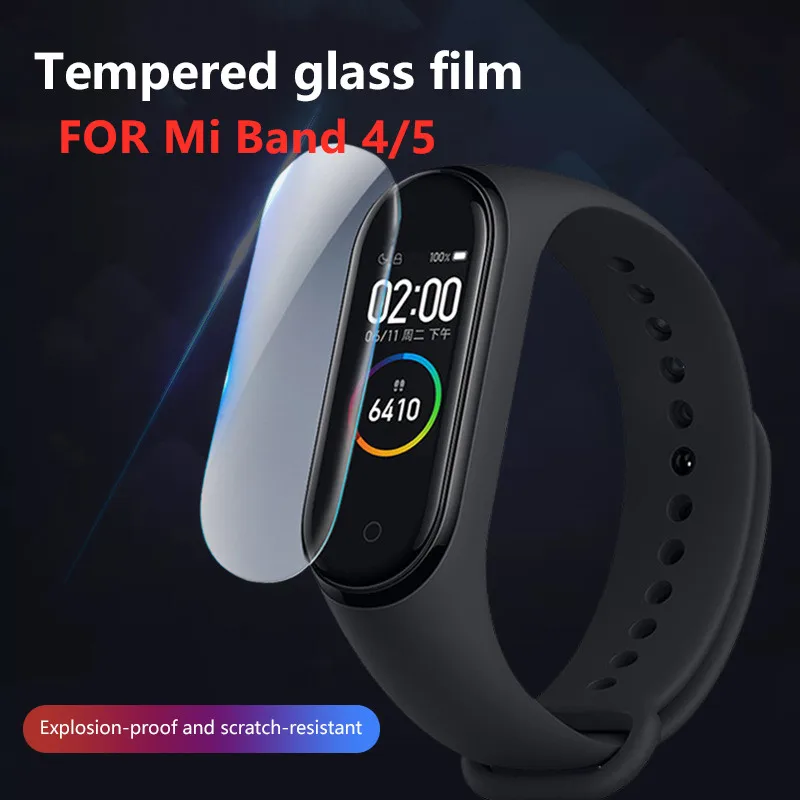 3D пленка для Xiaomi Mi Band 5 защитный мягкий чехол 4 изогнутый полноэкранный