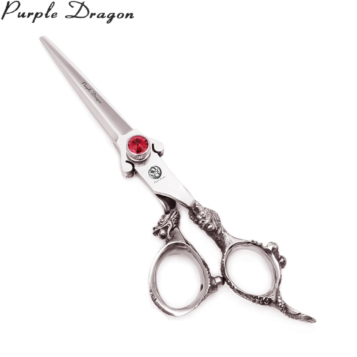 Ножницы для стрижки волос с фиолетовым драконом 5 дюйма 440C 9007 #|Парикмахерские