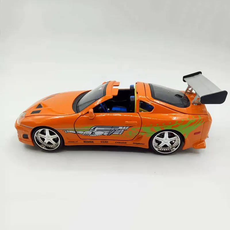 Jada1: 24 быстрая F8 литая металлическая машина Brian's TOYOTA Супра сплав Авто уличная гонка модели игрушечных автомобилей F Детская Коллекция подарков