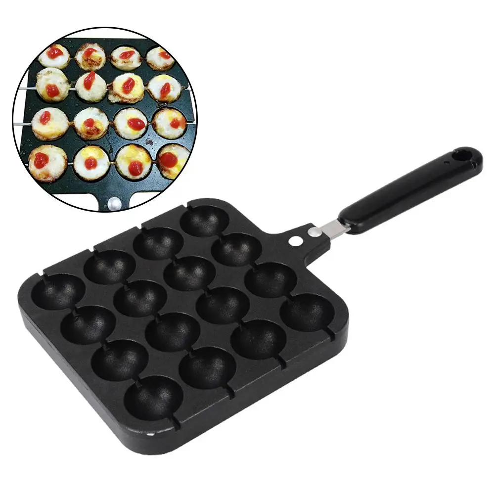 Чайник Takoyaki с 16 внутренними отверстиями сковорода-гриль антипригарным покрытием