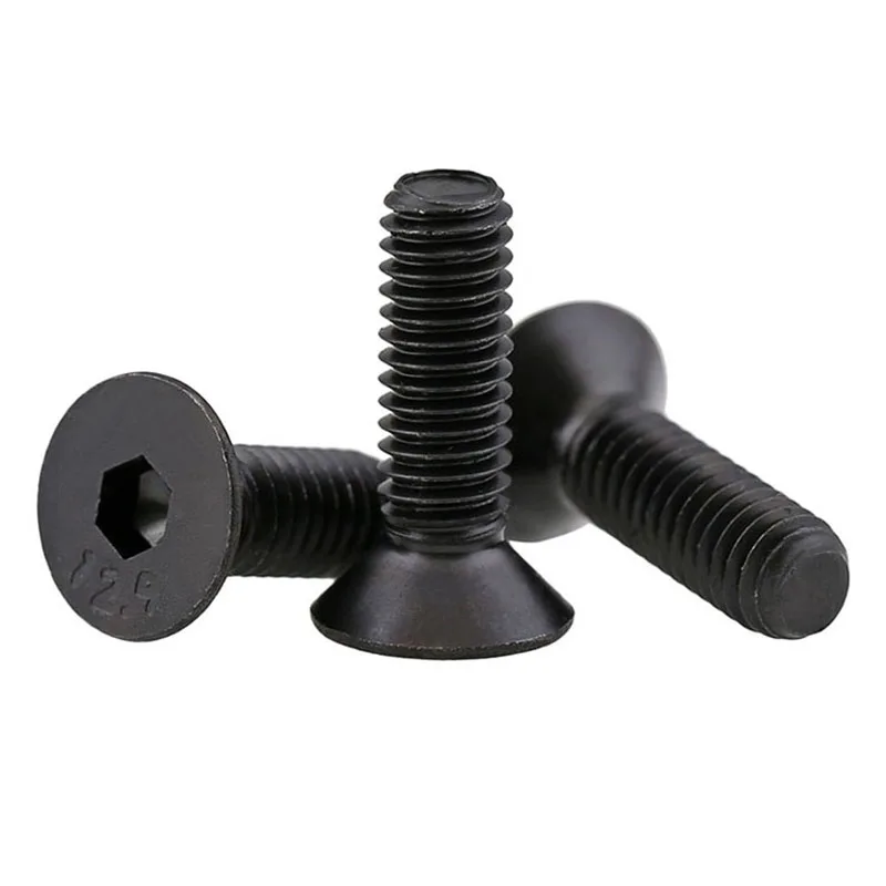 

Black Flat Head Countersunk Hex Hexagon Socket Cap Screws DIN7991 Alloy Steel Grade 12.9 Allen Bolts M3 M4 M5 M6 M8 M10