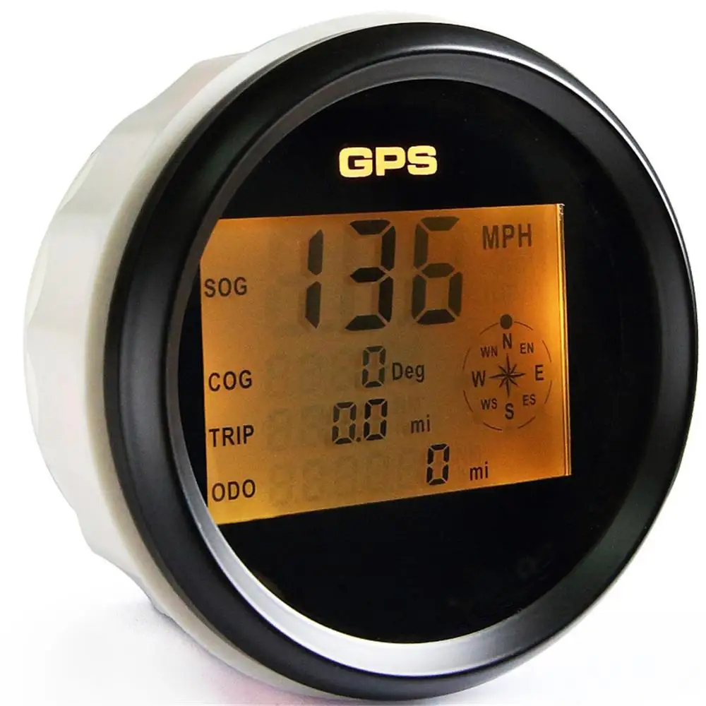 1 шт. цифровые одометры 0 миль/ч спидометры с узлами GPS 85 мм черные измерители