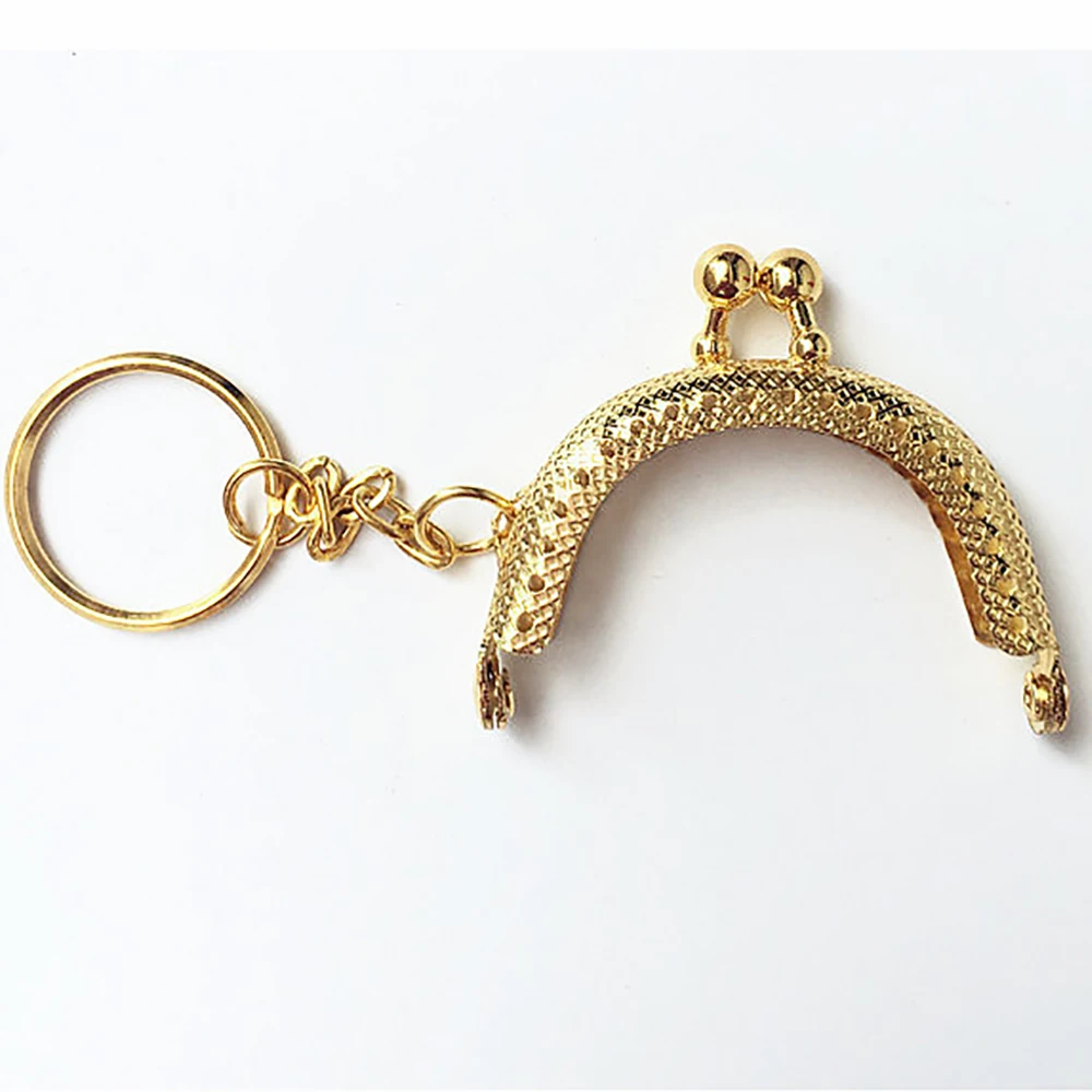 Мини металлический кошелек сумка для мелочи рамка с брелоком арка замок