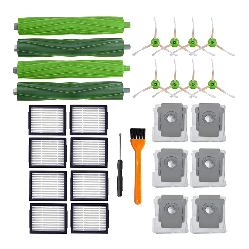 

Replacement Parts Brush Filter Kit for IRobot Roomba I and E Series I7 I7+ E5 E6 Dust Bags Vacuum Accessories