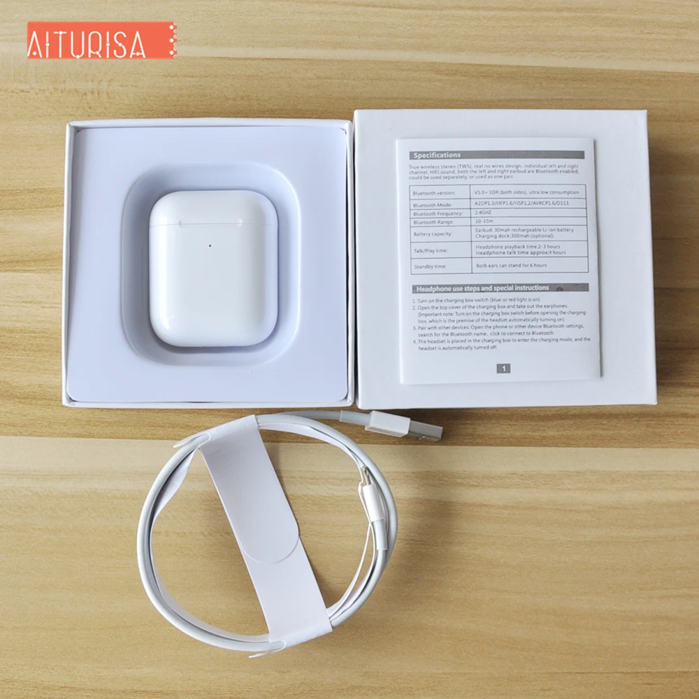 white I90000 pro TWS копия Aire 2nd 1536u чип наушники gps+ изменение имени беспроводные Bluetooth наушники Bass Pop up pk i10000 i20000 tws - Цвет: white