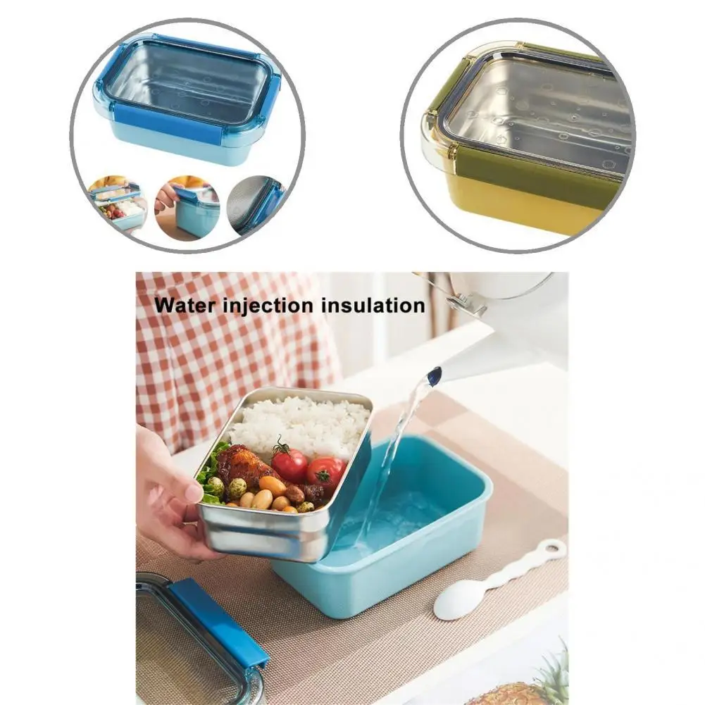 

Practical Lunch Container Leak-proof Dust-proof Simple Design Food Container Lunch Box Lunch Box 850ML