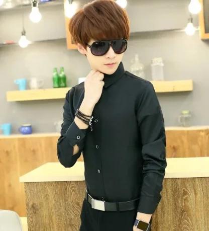 

Business men's work clothes shirt men's long sleeve white shirt professional work color work clothes Shirt Youth inch shirt