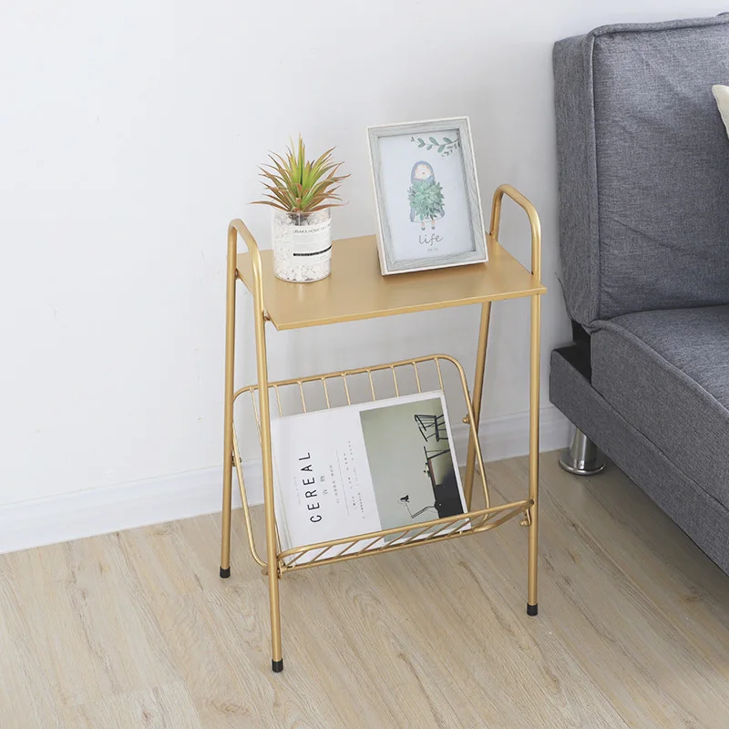 Креативные Стразы золотистые металлические журнальный столик гостиная