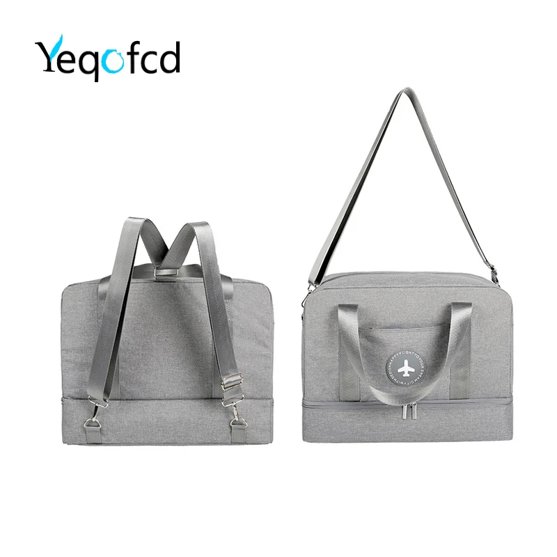 Yeqofcd с разделителем для сухого и влажного плеча Сумка Водонепроницаемый Оксфорд