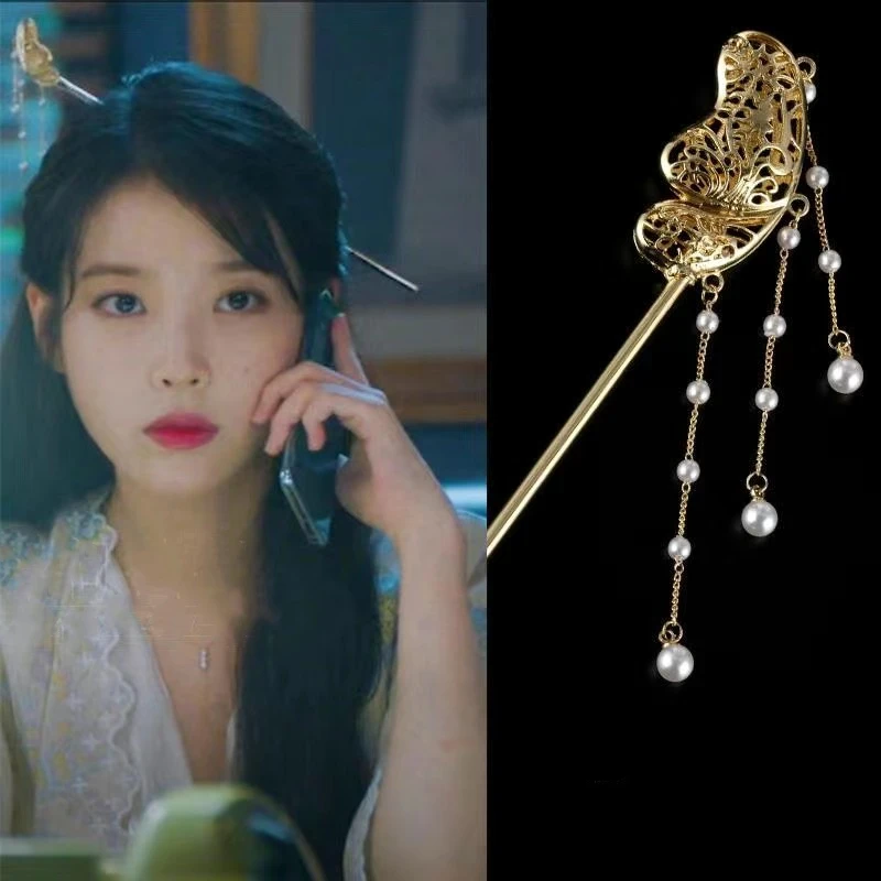 24 см IU same Hotel De Luna шпилька для волос полый новый корейский драма peral девочки OL