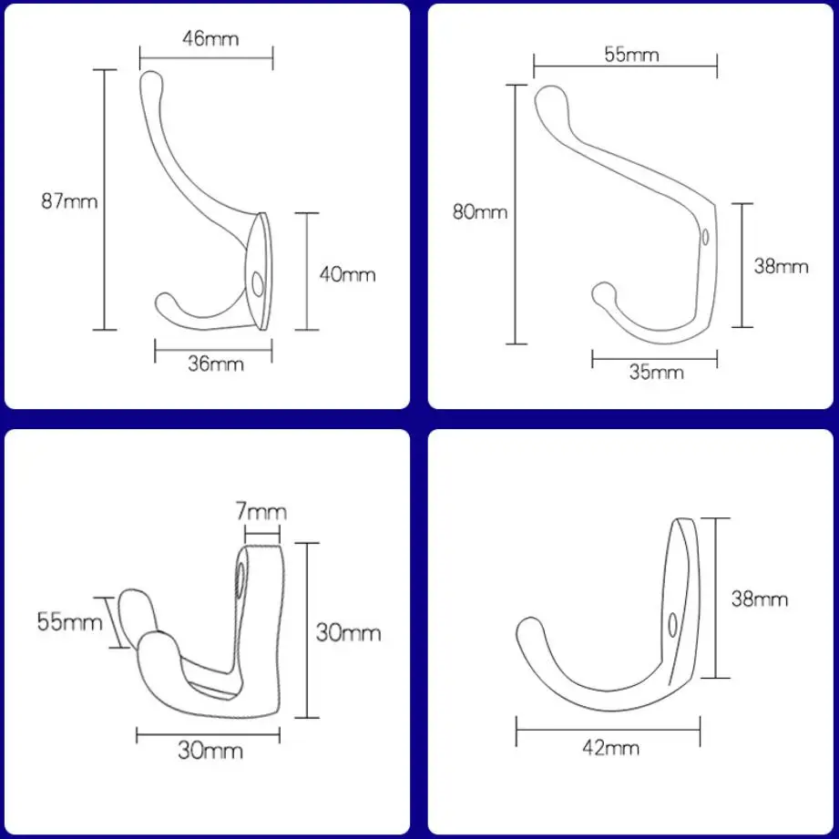 2019 винтажный черный крючок для полотенец настенный пальто одежды в ванную