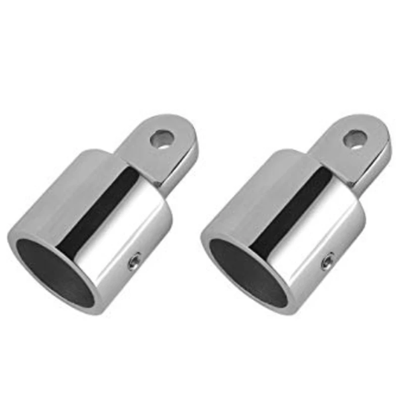 

4Pcs 25mm Eye End Cap Bimini Top Eye End Cap Fitting Boat Marine Hardware 316 Stainless Steel