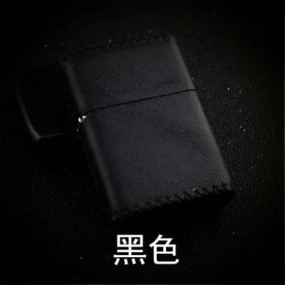 ZP Зажигалка чехол из натуральной кожи защитный чехол без зажигалки - Цвет: Фиолетовый