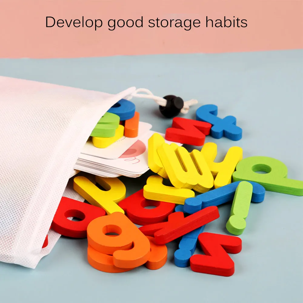 

Wooden Word Spelling Games Words Spelling Game 26 English Letters Pattern Cognition Building Blocks Educational Learning Toys