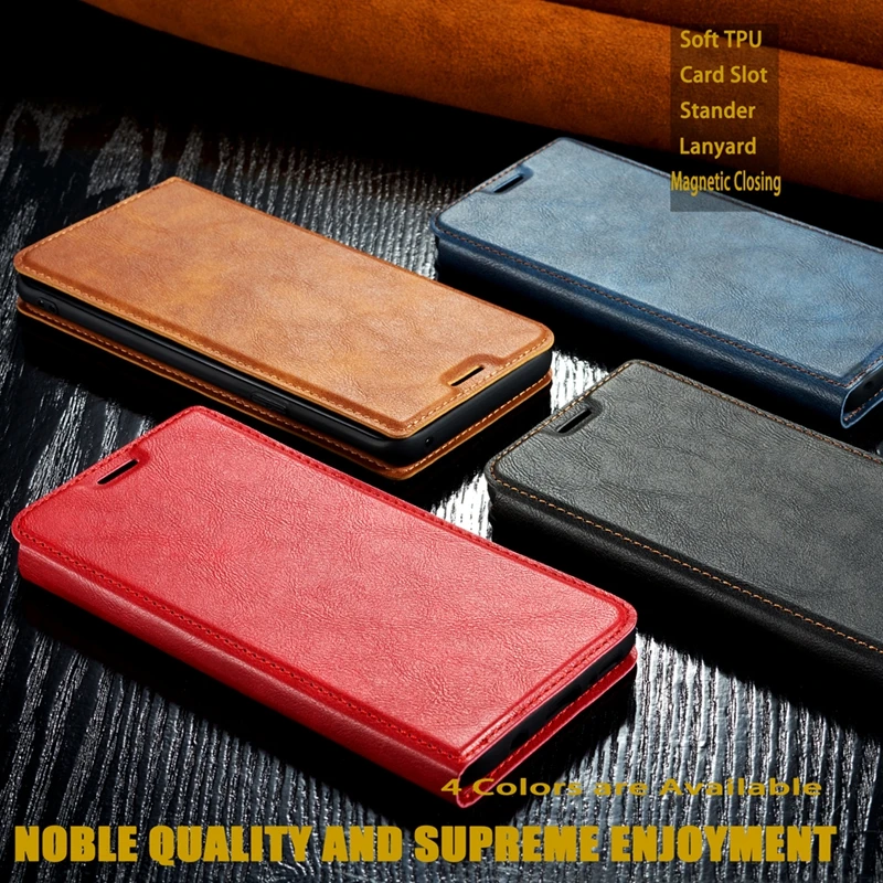 Деловой Чехол-книжка из искусственной кожи с отделением для карт Samsung серии A J