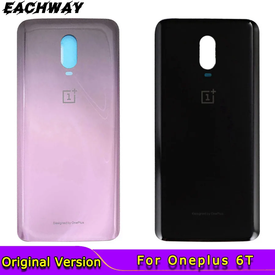 Оригинальное стекло для OnePlus 6T задняя крышка батарейного отсека заднее Oneplus