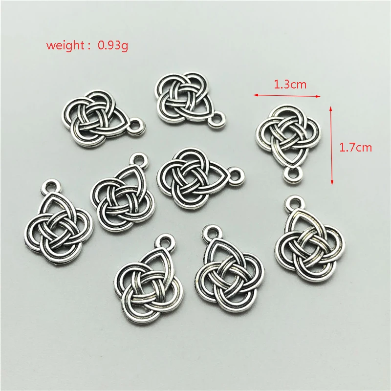 20 шт. турецкий китайский узел металлический кулон для изготовления ювелирных