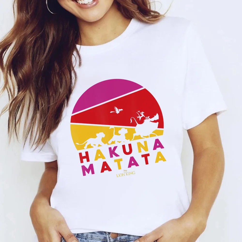 Футболки для девочек футболки с принтом хакуна матата это означает что не