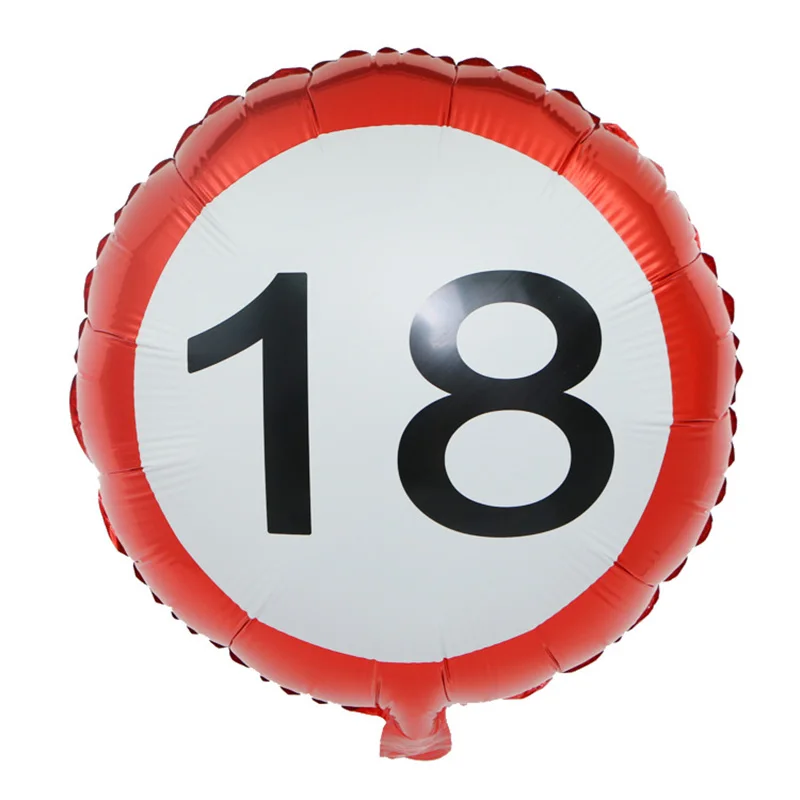 1 шт. 18 дюймов Xenon алюминий воздушный шар из фольги годовщина 18th 30th 40th 50th 60th День