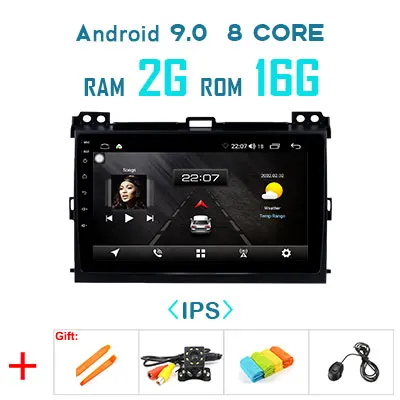 2G 16G no canbus 1280P Android 9,0 4G 64G Carplay gps для Toyota LAND CRUISER Prado 120 Lexus GX470 мультимедиа DSP ips экран стерео без DVD Радио - Цвет: 2G 16G no canbus