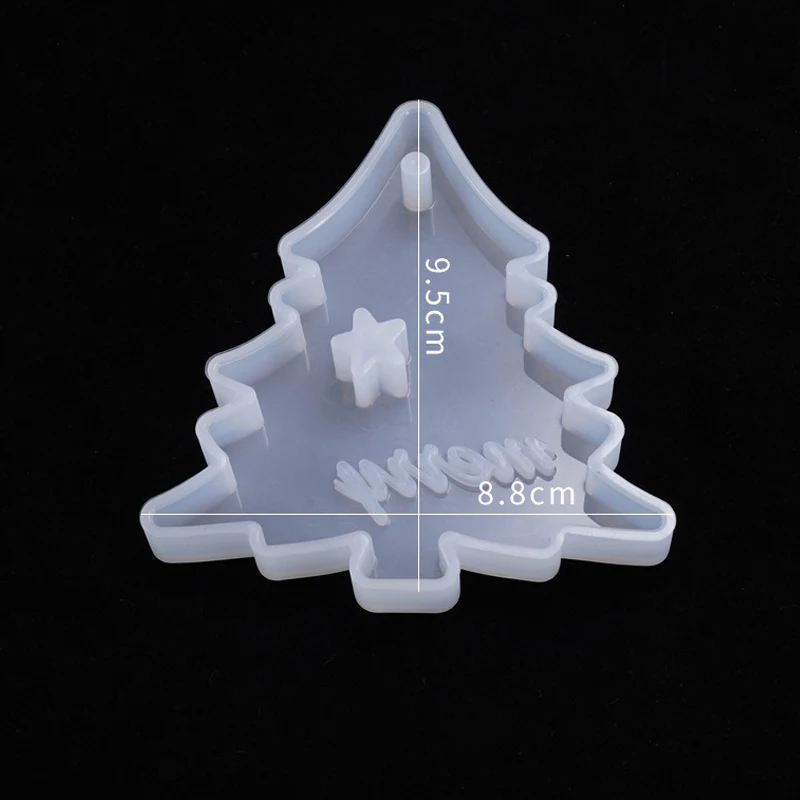 

Christmas Tree Moose Epoxy Resin Mold Handmade DIY Tool Keychain Silicone Mold Jewelry Accessory Kids Toys