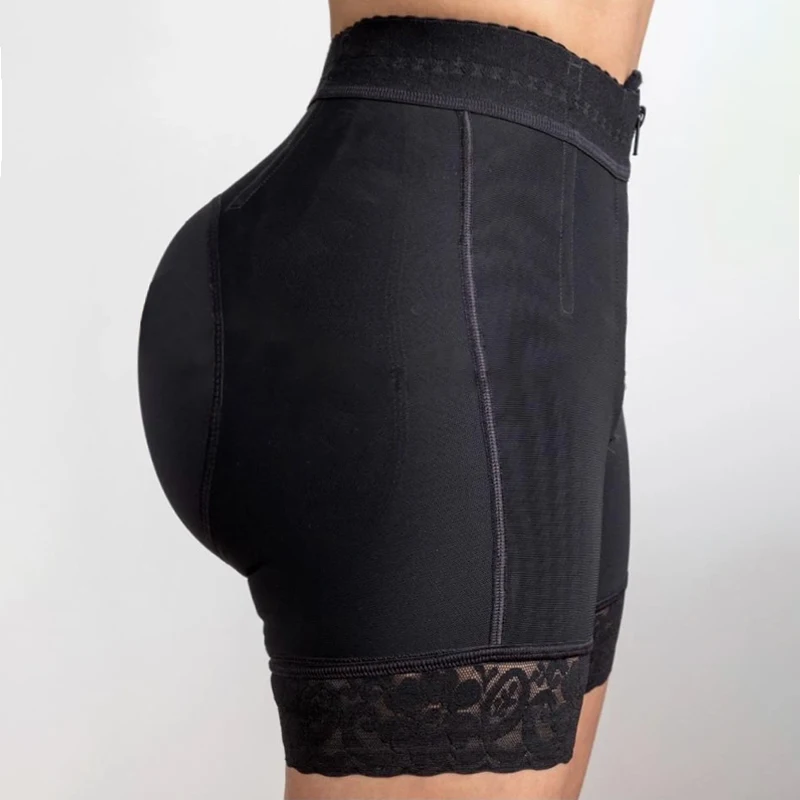 Faja Butt lifter Silicone Lace Short High Waisted Control Abdomen Powernet Shaping Skims Fake Ass bbl post op surgery supplies