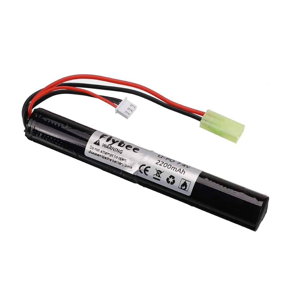 Tamiya plug Lipo Power Battery Airsoft gun battery 7 4 V 2200MAH 40C AKKU Mini toys Gun 2S 2200mAh батарея модельные детали |