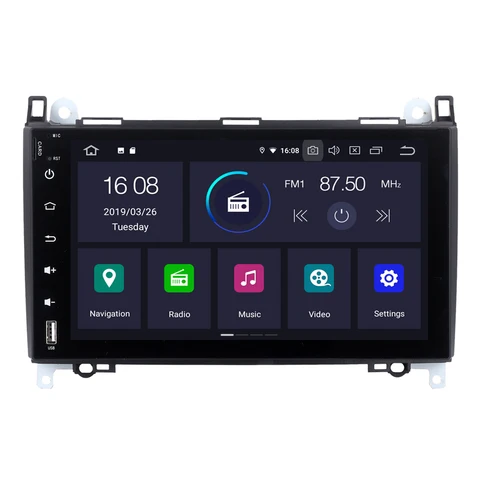 Автомагнитола для Mercedes-Benz A190, A200, W315, W318, Android 9,0, четырехъядерный процессор, автомагнитола, стерео, GPS-навигация, мультимедийный плеер