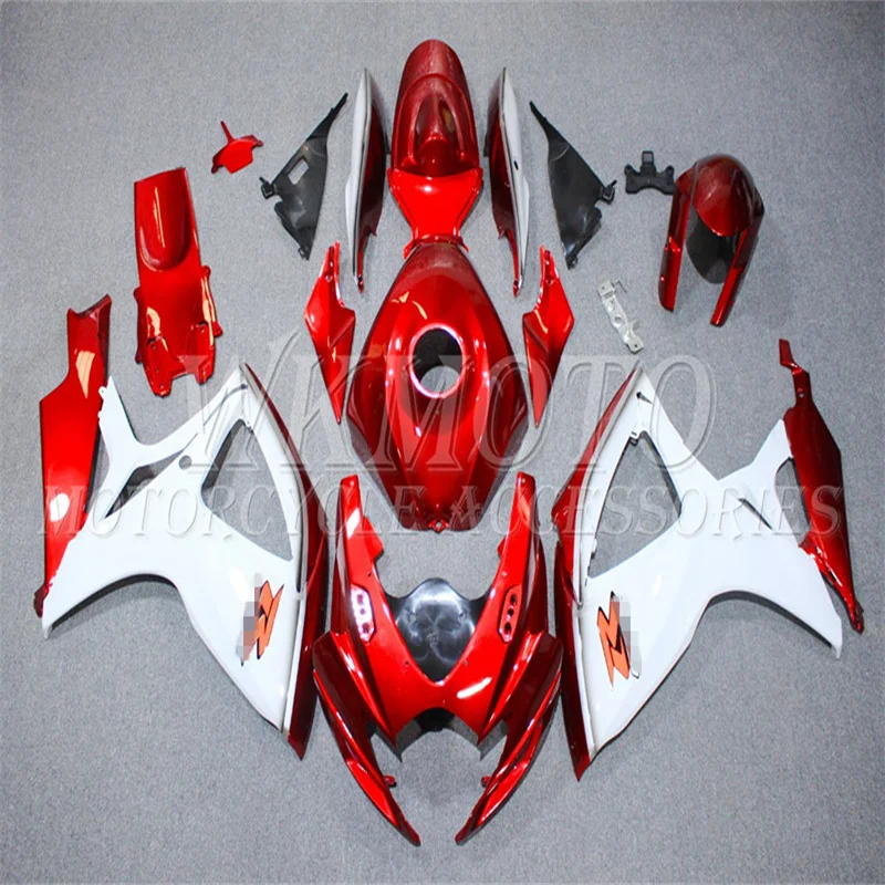 

For Fit SUZUKI GSXR600 GSXR750 2006 2007 K6 06 07 Fairing Bodywork Kit Nose Fender Side Cowl Rear Tail Panel 14