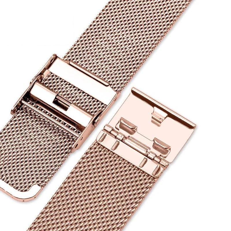 

Stainless Steel WatchBands For Fossil Women's Charter HR Sport Gen4 Q Venture HR 3Q Venture Milanese Watchband Fold Buckle Strap