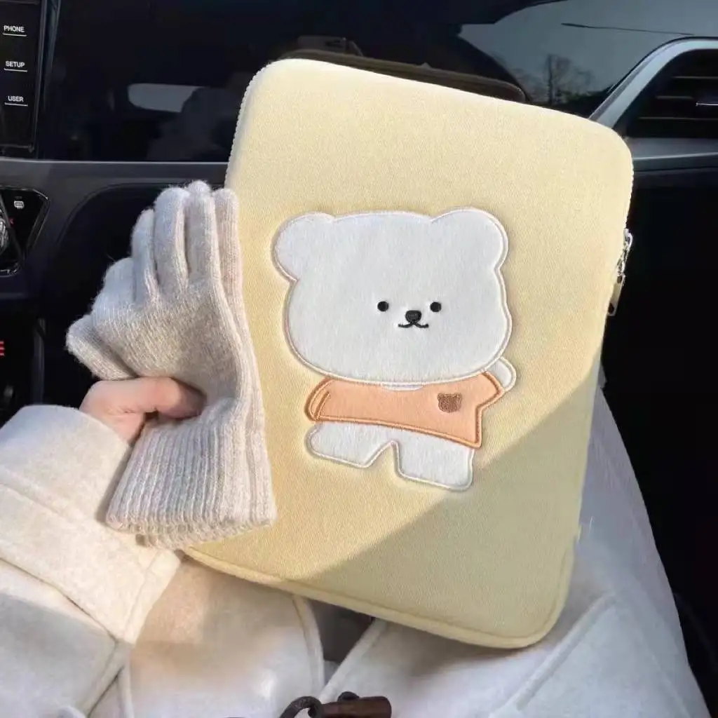 Новинка чехол для ноутбука Ins Yellow Bear Mac Ipad Air 4 Pro 9 7 10 8 корейская мода планшета 11 13 3 15