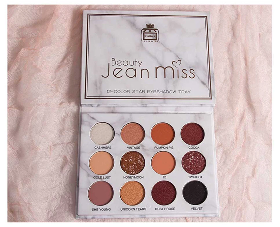 16 Colors Waterproof Long Lasting Highly Pigmented Glitter Eyeshadow Makeup Glitter Shiny Eyeshadow Palette Waterproof Cosmetic