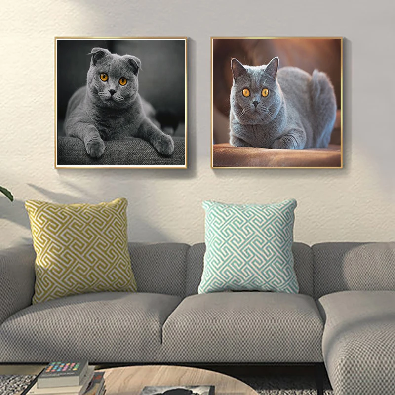 

5D Diy Diamond Painting Home Room Animal Cross Stitch Full Drill Embroidery Cute Handmade Wall Decor Gift