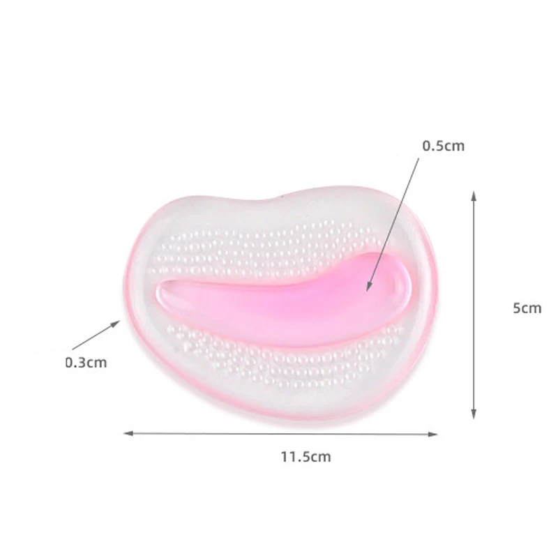 

1-4Pair Gel Insoles Silicone Forefoot Pads Shoes Insoles Inserts Anti-Slip Cushion Pad Orthotics Half Yard Insoles Sticker