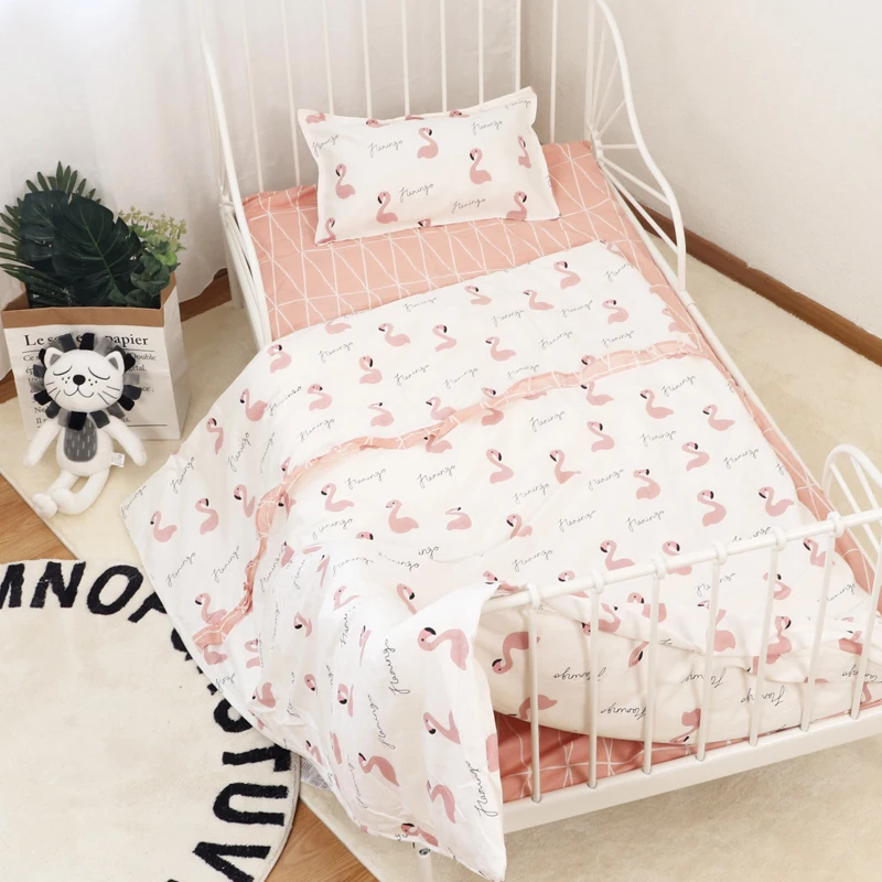 Комплект постельного белья из хлопка с принтом чехол на матрас для детской